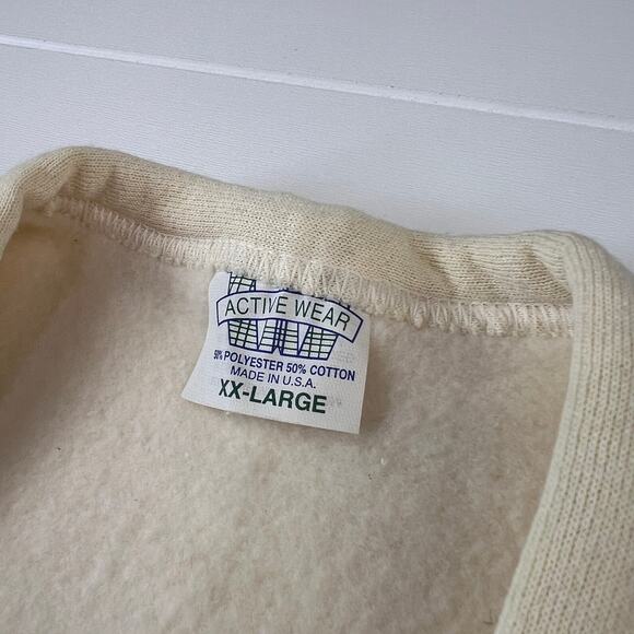 Active Wear Vintage Cardigan Sweatshirt Flower Hummingbird Women's Size XXL USA - Picture 3 of 6